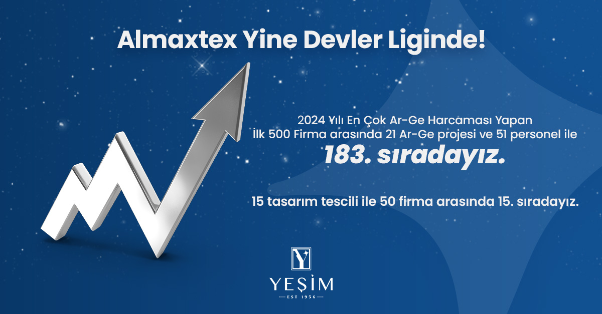 Almaxtex Textile Ranked Among Türkiye’s R&D Leaders